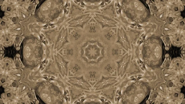 Soyut boya fırça mürekkep patlayabilir formanın düzgün kavramı simetrik desen süs dekoratif Kaleidoscope hareketi geometrik daire ve yıldız şekli