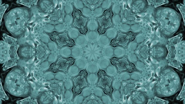 Soyut boya fırça mürekkep patlayabilir formanın düzgün kavramı simetrik desen süs dekoratif Kaleidoscope hareketi geometrik daire ve yıldız şekli