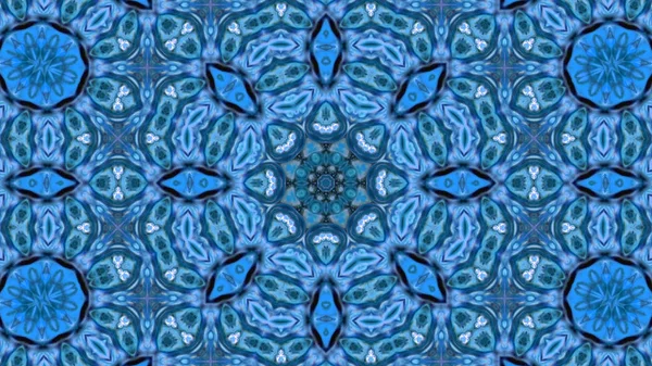 Soyut boya fırça mürekkep patlayabilir formanın düzgün kavramı simetrik desen süs dekoratif Kaleidoscope hareketi geometrik daire ve yıldız şekli