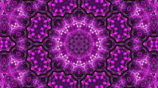 Soyut boya fırça mürekkep patlayabilir formanın düzgün kavramı simetrik desen süs dekoratif Kaleidoscope hareketi geometrik daire ve yıldız şekli