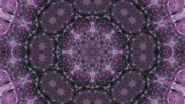 Soyut boya fırça mürekkep patlayabilir formanın düzgün kavramı simetrik desen süs dekoratif Kaleidoscope hareketi geometrik daire ve yıldız şekli