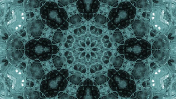 Soyut boya fırça mürekkep patlayabilir formanın düzgün kavramı simetrik desen süs dekoratif Kaleidoscope hareketi geometrik daire ve yıldız şekli