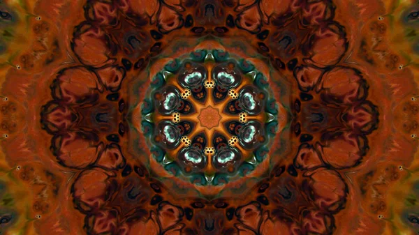 Spread Smooth Concept Symmetric Pattern Ornamental Decorative Kaleidoscope Movement Geometric — Stok Foto