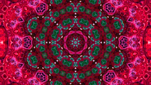 Soyut boya fırça mürekkep patlayabilir formanın düzgün kavramı simetrik desen süs dekoratif Kaleidoscope hareketi geometrik daire ve yıldız şekli