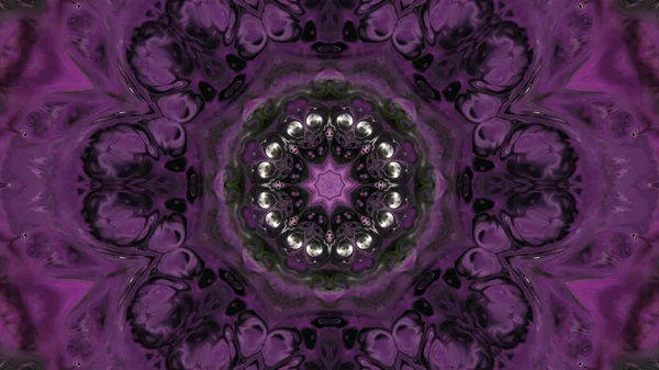 Soyut boya fırça mürekkep patlayabilir formanın düzgün kavramı simetrik desen süs dekoratif Kaleidoscope hareketi geometrik daire ve yıldız şekli