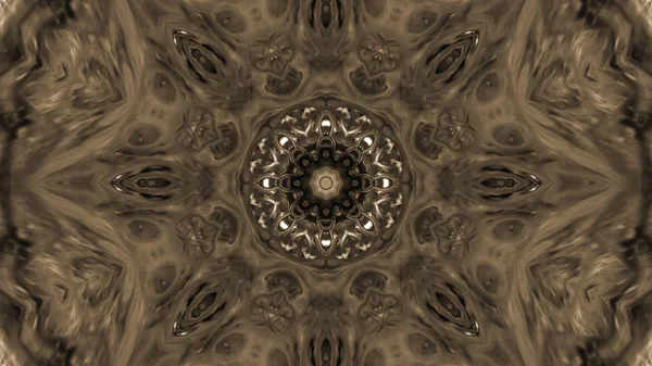 Soyut boya fırça mürekkep patlayabilir formanın düzgün kavramı simetrik desen süs dekoratif Kaleidoscope hareketi geometrik daire ve yıldız şekli