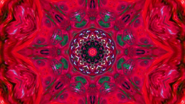 Soyut boya fırça mürekkep patlayabilir formanın düzgün kavramı simetrik desen süs dekoratif Kaleidoscope hareketi geometrik daire ve yıldız şekli