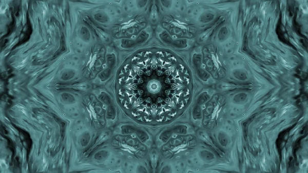 Soyut boya fırça mürekkep patlayabilir formanın düzgün kavramı simetrik desen süs dekoratif Kaleidoscope hareketi geometrik daire ve yıldız şekli