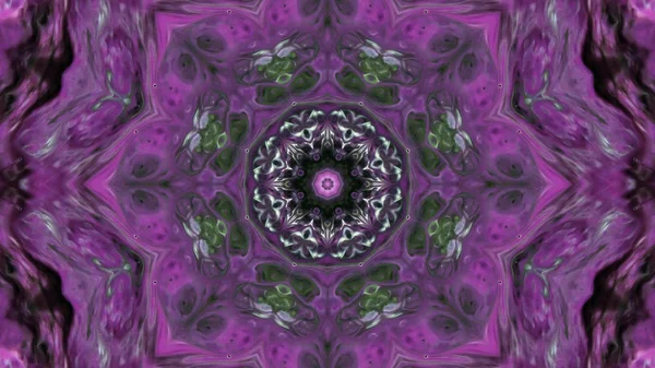 Soyut boya fırça mürekkep patlayabilir formanın düzgün kavramı simetrik desen süs dekoratif Kaleidoscope hareketi geometrik daire ve yıldız şekli