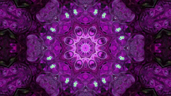 Soyut boya fırça mürekkep patlayabilir formanın düzgün kavramı simetrik desen süs dekoratif Kaleidoscope hareketi geometrik daire ve yıldız şekli