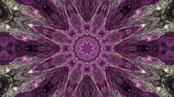 Soyut boya fırça mürekkep patlayabilir formanın düzgün kavramı simetrik desen süs dekoratif Kaleidoscope hareketi geometrik daire ve yıldız şekli