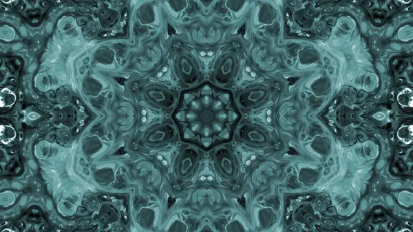 Soyut boya fırça mürekkep patlayabilir formanın düzgün kavramı simetrik desen süs dekoratif Kaleidoscope hareketi geometrik daire ve yıldız şekli