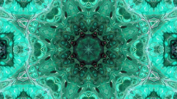 Soyut boya fırça mürekkep patlayabilir formanın düzgün kavramı simetrik desen süs dekoratif Kaleidoscope hareketi geometrik daire ve yıldız şekli