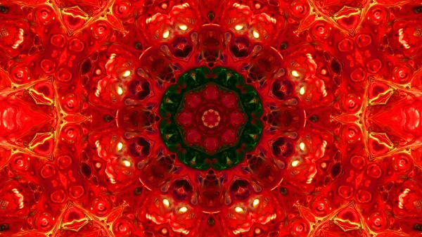 Soyut boya fırça mürekkep patlayabilir formanın düzgün kavramı simetrik desen süs dekoratif Kaleidoscope hareketi geometrik daire ve yıldız şekli