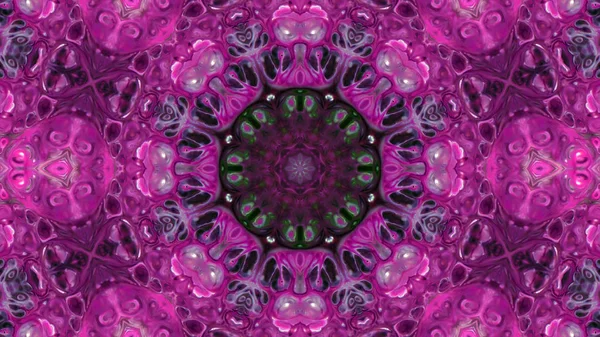 Soyut boya fırça mürekkep patlayabilir formanın düzgün kavramı simetrik desen süs dekoratif Kaleidoscope hareketi geometrik daire ve yıldız şekli