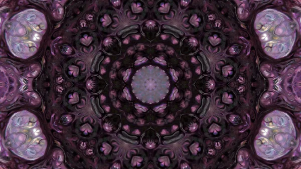 Soyut boya fırça mürekkep patlayabilir formanın düzgün kavramı simetrik desen süs dekoratif Kaleidoscope hareketi geometrik daire ve yıldız şekli