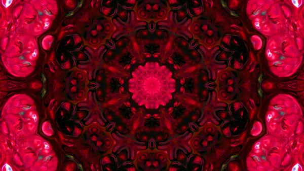 Soyut boya fırça mürekkep patlayabilir formanın düzgün kavramı simetrik desen süs dekoratif Kaleidoscope hareketi geometrik daire ve yıldız şekli