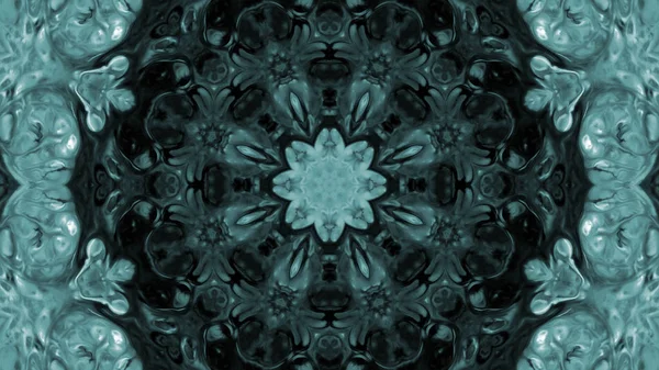 Soyut boya fırça mürekkep patlayabilir formanın düzgün kavramı simetrik desen süs dekoratif Kaleidoscope hareketi geometrik daire ve yıldız şekli