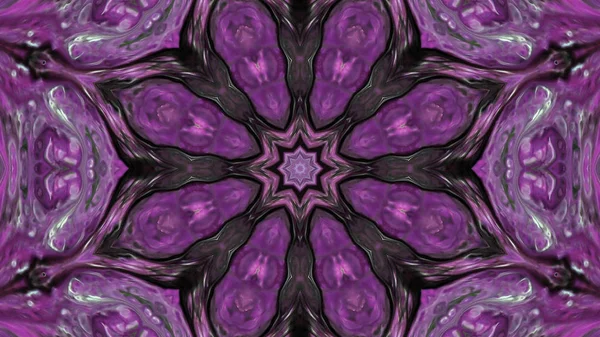 Soyut boya fırça mürekkep patlayabilir formanın düzgün kavramı simetrik desen süs dekoratif Kaleidoscope hareketi geometrik daire ve yıldız şekli