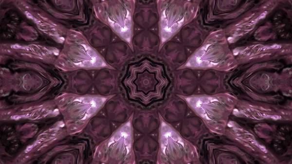 Soyut boya fırça mürekkep patlayabilir formanın düzgün kavramı simetrik desen süs dekoratif Kaleidoscope hareketi geometrik daire ve yıldız şekli