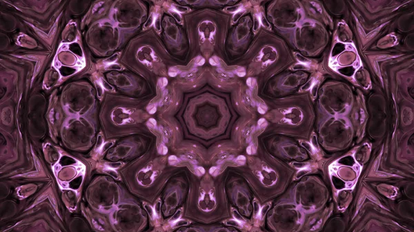 Soyut boya fırça mürekkep patlayabilir formanın düzgün kavramı simetrik desen süs dekoratif Kaleidoscope hareketi geometrik daire ve yıldız şekli