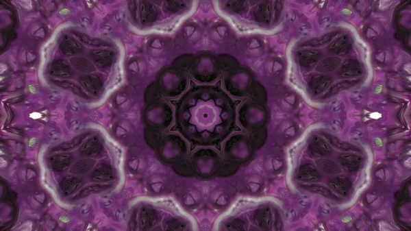 Soyut boya fırça mürekkep patlayabilir formanın düzgün kavramı simetrik desen süs dekoratif Kaleidoscope hareketi geometrik daire ve yıldız şekli