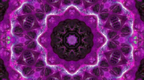 Soyut boya fırça mürekkep patlayabilir formanın düzgün kavramı simetrik desen süs dekoratif Kaleidoscope hareketi geometrik daire ve yıldız şekli