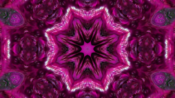 Soyut boya fırça mürekkep patlayabilir formanın düzgün kavramı simetrik desen süs dekoratif Kaleidoscope hareketi geometrik daire ve yıldız şekli