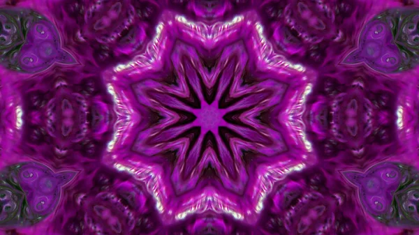 Soyut boya fırça mürekkep patlayabilir formanın düzgün kavramı simetrik desen süs dekoratif Kaleidoscope hareketi geometrik daire ve yıldız şekli