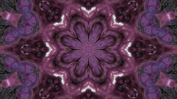 Soyut boya fırça mürekkep patlayabilir formanın düzgün kavramı simetrik desen süs dekoratif Kaleidoscope hareketi geometrik daire ve yıldız şekli