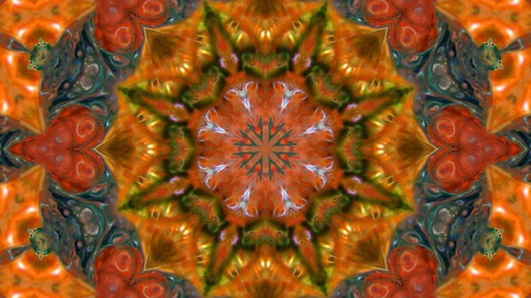 Spread Smooth Concept Symmetric Pattern Ornamental Decorative Kaleidoscope Movement Geometric — Stok Foto