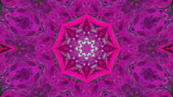 Soyut boya fırça mürekkep patlayabilir formanın düzgün kavramı simetrik desen süs dekoratif Kaleidoscope hareketi geometrik daire ve yıldız şekli