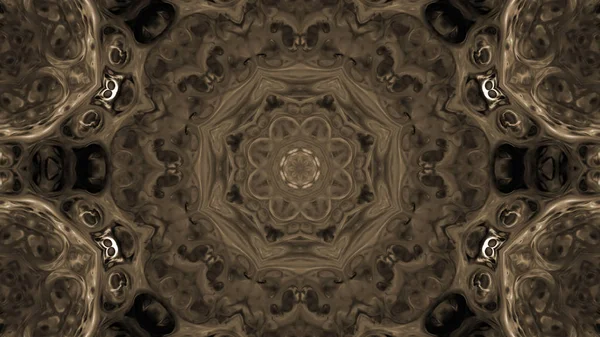 Soyut boya fırça mürekkep patlayabilir formanın düzgün kavramı simetrik desen süs dekoratif Kaleidoscope hareketi geometrik daire ve yıldız şekli