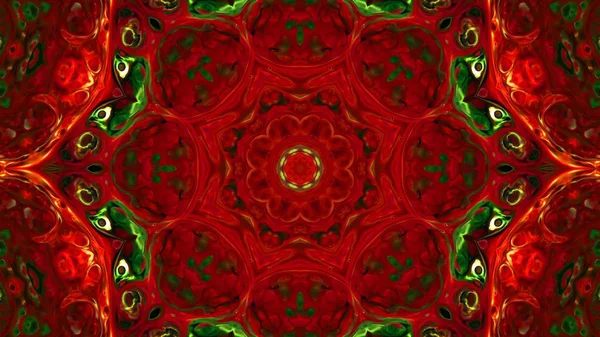 Soyut boya fırça mürekkep patlayabilir formanın düzgün kavramı simetrik desen süs dekoratif Kaleidoscope hareketi geometrik daire ve yıldız şekli