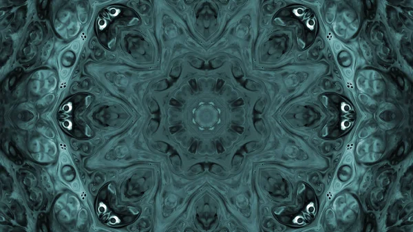 Soyut boya fırça mürekkep patlayabilir formanın düzgün kavramı simetrik desen süs dekoratif Kaleidoscope hareketi geometrik daire ve yıldız şekli