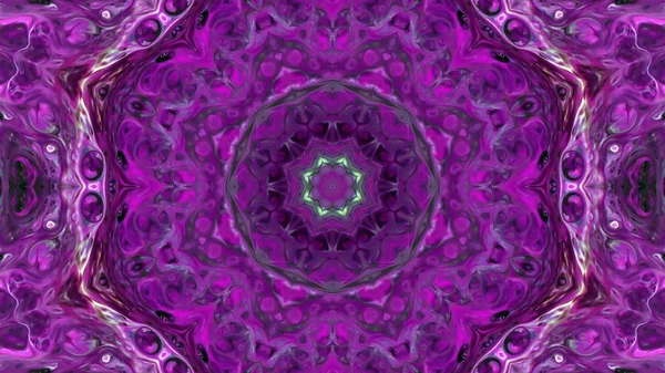 Soyut boya fırça mürekkep patlayabilir formanın düzgün kavramı simetrik desen süs dekoratif Kaleidoscope hareketi geometrik daire ve yıldız şekli