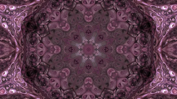 Soyut boya fırça mürekkep patlayabilir formanın düzgün kavramı simetrik desen süs dekoratif Kaleidoscope hareketi geometrik daire ve yıldız şekli