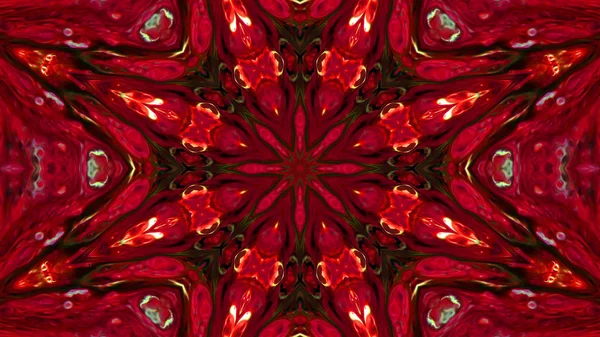 Soyut boya fırça mürekkep patlayabilir formanın düzgün kavramı simetrik desen süs dekoratif Kaleidoscope hareketi geometrik daire ve yıldız şekli