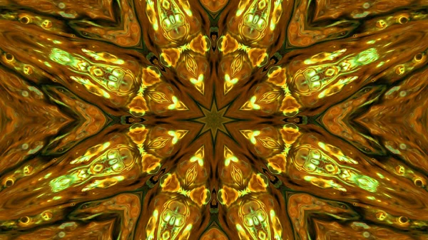 Soyut boya fırça mürekkep patlayabilir formanın düzgün kavramı simetrik desen süs dekoratif Kaleidoscope hareketi geometrik daire ve yıldız şekli