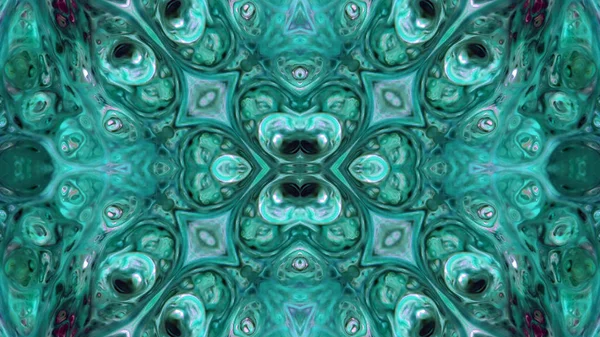 Soyut boya fırça mürekkep patlayabilir formanın düzgün kavramı simetrik desen süs dekoratif Kaleidoscope hareketi geometrik daire ve yıldız şekli