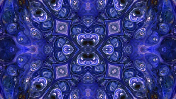 Soyut boya fırça mürekkep patlayabilir formanın düzgün kavramı simetrik desen süs dekoratif Kaleidoscope hareketi geometrik daire ve yıldız şekli