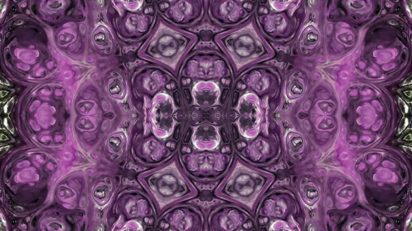 Soyut boya fırça mürekkep patlayabilir formanın düzgün kavramı simetrik desen süs dekoratif Kaleidoscope hareketi geometrik daire ve yıldız şekli