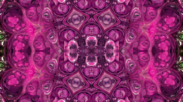 Soyut boya fırça mürekkep patlayabilir formanın düzgün kavramı simetrik desen süs dekoratif Kaleidoscope hareketi geometrik daire ve yıldız şekli