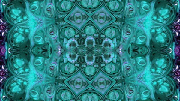 Soyut boya fırça mürekkep patlayabilir formanın düzgün kavramı simetrik desen süs dekoratif Kaleidoscope hareketi geometrik daire ve yıldız şekli