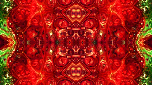 Soyut boya fırça mürekkep patlayabilir formanın düzgün kavramı simetrik desen süs dekoratif Kaleidoscope hareketi geometrik daire ve yıldız şekli