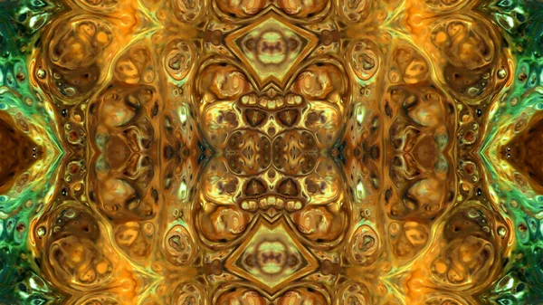 Soyut boya fırça mürekkep patlayabilir formanın düzgün kavramı simetrik desen süs dekoratif Kaleidoscope hareketi geometrik daire ve yıldız şekli