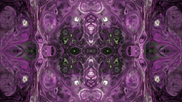 Soyut boya fırça mürekkep patlayabilir formanın düzgün kavramı simetrik desen süs dekoratif Kaleidoscope hareketi geometrik daire ve yıldız şekli