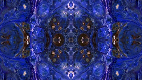 Soyut boya fırça mürekkep patlayabilir formanın düzgün kavramı simetrik desen süs dekoratif Kaleidoscope hareketi geometrik daire ve yıldız şekli