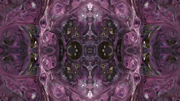 Soyut boya fırça mürekkep patlayabilir formanın düzgün kavramı simetrik desen süs dekoratif Kaleidoscope hareketi geometrik daire ve yıldız şekli