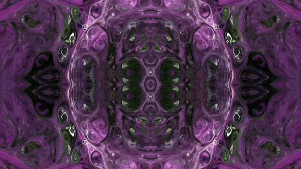 Soyut boya fırça mürekkep patlayabilir formanın düzgün kavramı simetrik desen süs dekoratif Kaleidoscope hareketi geometrik daire ve yıldız şekli